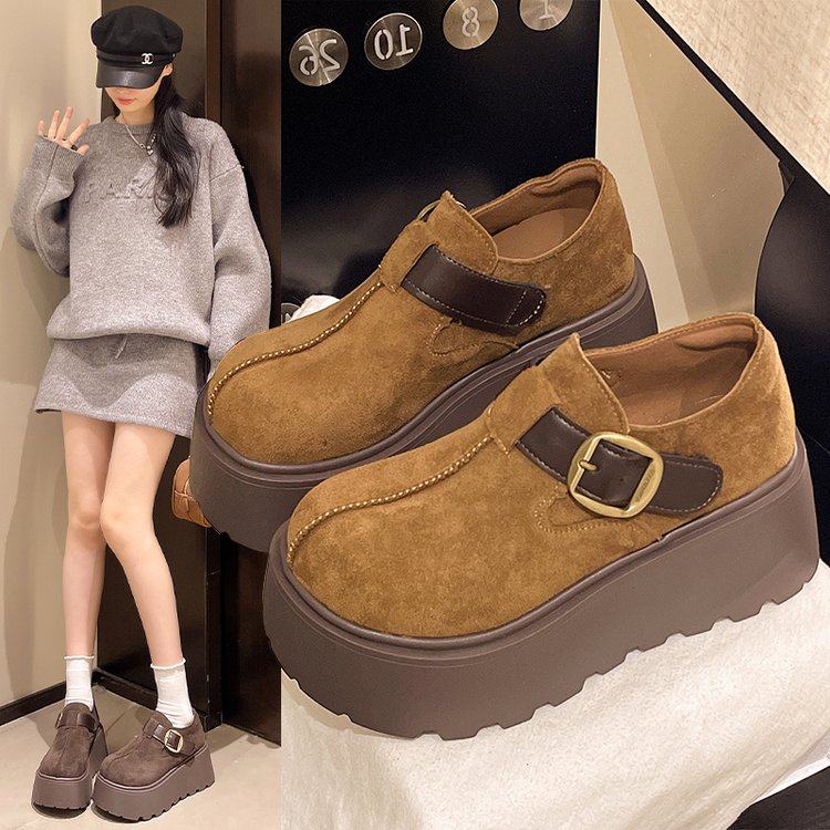 2026春款7CM稳稳的秀气显瘦新款冬百搭厚底增高勃肯鞋松糕勃肯鞋,女鞋,勃肯鞋/软木鞋,淘宝优惠券,粉丝福利购,淘宝优惠卷