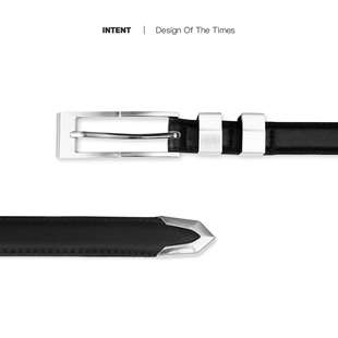 INTENT 长期主义单品 2.0cm宽度意大利头层牛皮真皮腰带皮带男女
