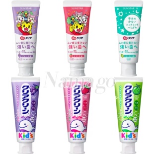 日本直邮SUNSTAR巧虎牙膏草莓葡萄薄荷果味清洁护齿防蛀儿童牙刷