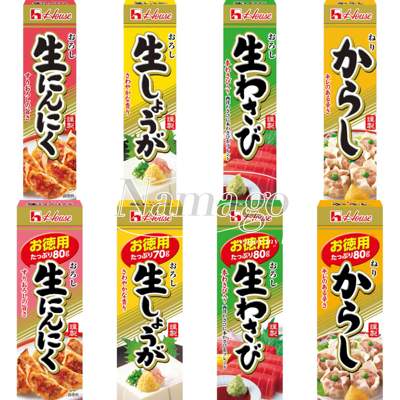 日本直邮House好侍芥末生姜蒜泥刺身生鱼片寿司烧烤蘸日式酱调味