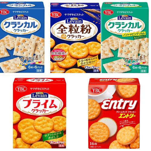 【直邮】日本YBC饼干小麦苏打夹心饼干香草柠檬芝士夹心蛋卷零食
