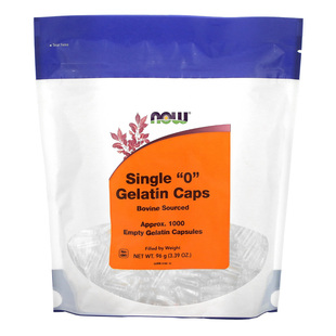 美国now空心胶囊壳0号宠物猫狗用大号明胶胶囊皮分装 中药粉鱼油液