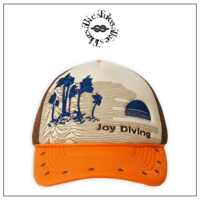 Tiesake Joy Diving Trucker 脉冲南瓜卡车帽