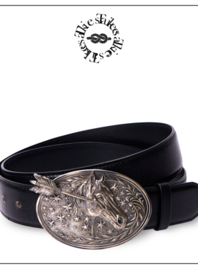 Tiesake Missing In Action 白铜马头腰带