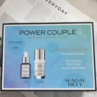 Sunday Riley Power Couple两件套装Luna精油好基因精华15ml