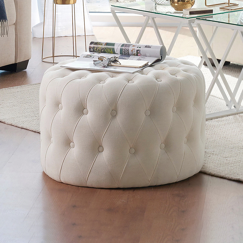 衣帽间服装店网红圆形沙发凳