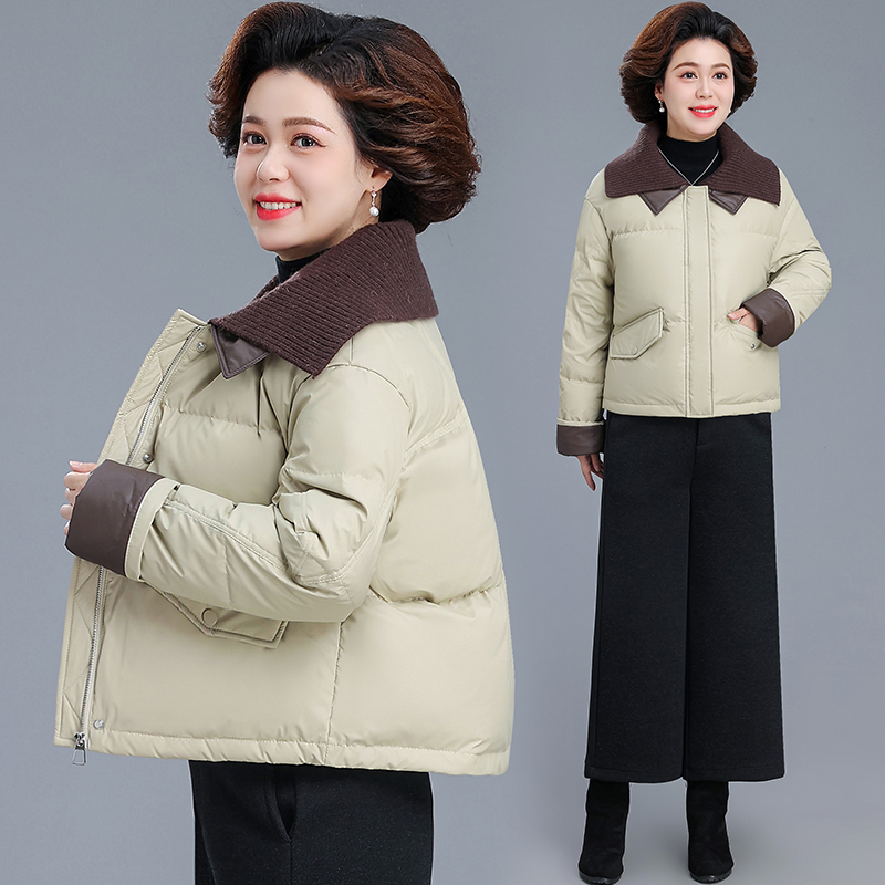 洋气百搭保暖羽绒服女2025冬季新款时尚加厚白鸭绒防风防寒外套潮