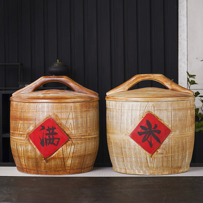 陶瓷米桶米缸加厚防潮防虫