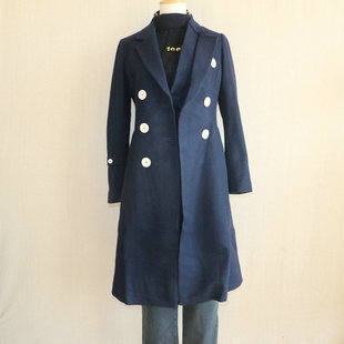 我爱我的恋衣坊安纳苏丝商场撤柜专柜正品秋冬大衣女C060毛呢外套