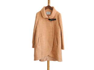 我爱我的恋衣坊安纳苏丝秋冬厂家库存品牌折扣正品4C760毛呢外套