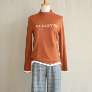 套头女M642百搭毛衣 研色秋冬长袖 我爱我 恋衣坊商场撤柜专柜正品