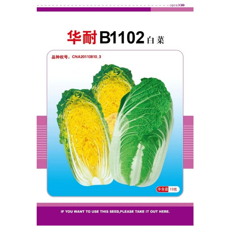 北京种业华耐B1102白菜娃娃菜黄心小白菜种籽菜籽种孑蔬菜种子