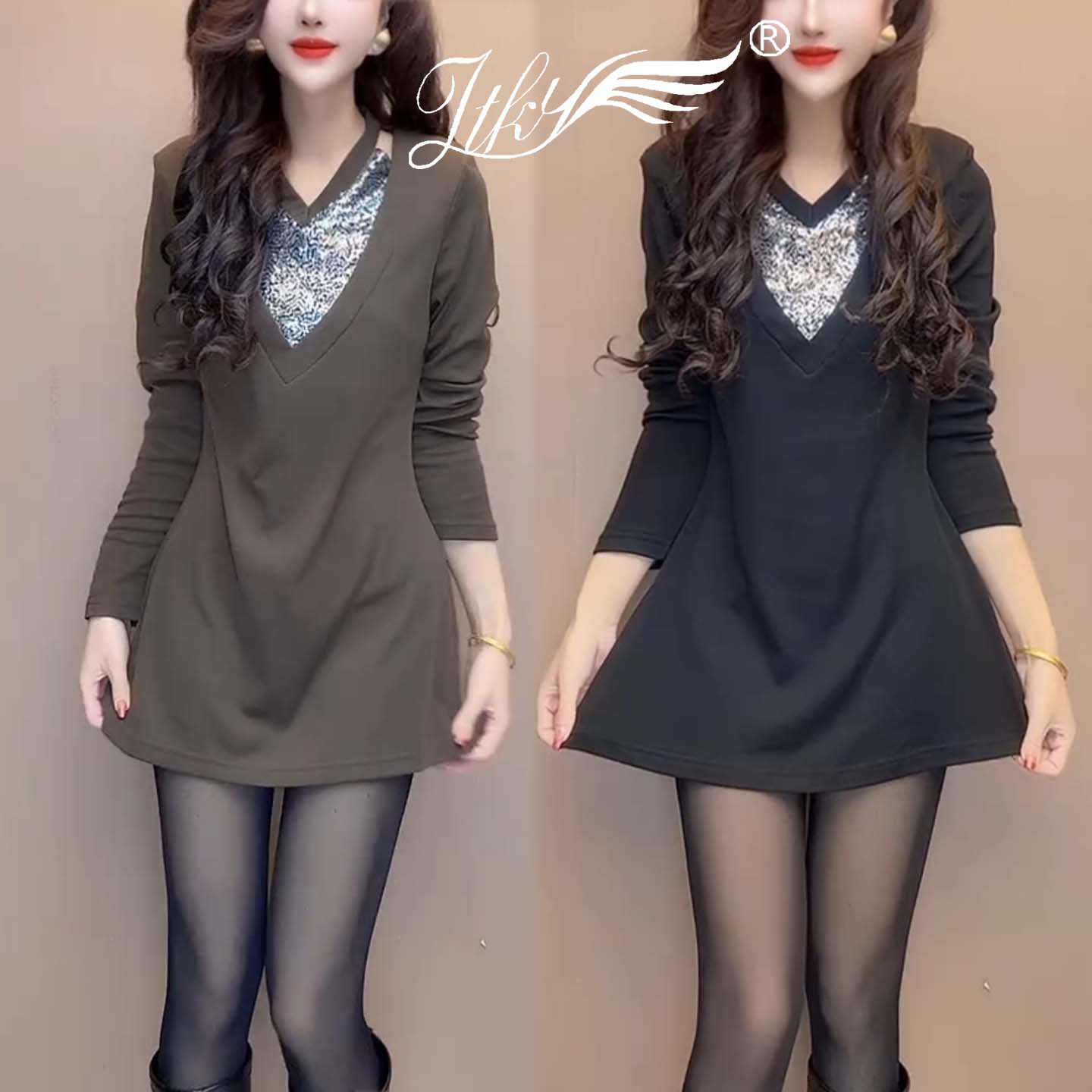 2025早春新款气质显瘦打底衫