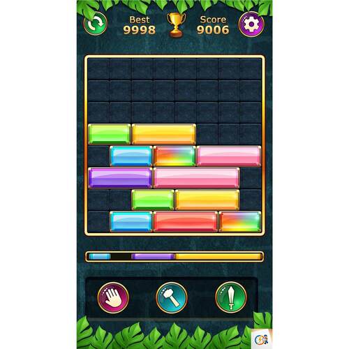 Unity Drop Jewel Puzzle Block Game 2.0 方块拼图游戏源码模板