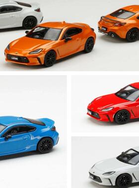 1/64 Hobbyjapan 丰田GR8610周年 Sti斯巴鲁BRZ合金仿真模型车模