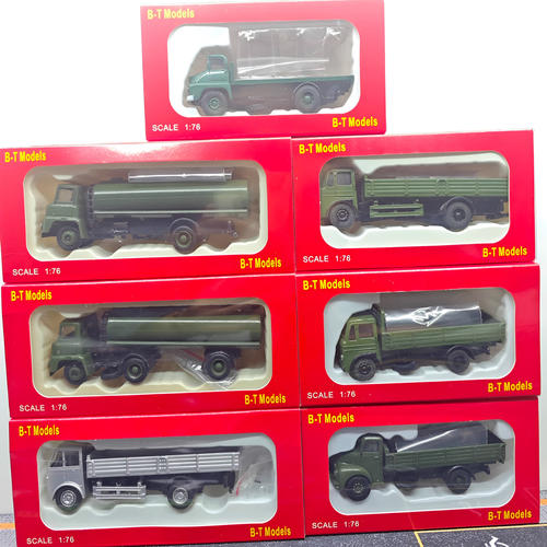 1:76 BASE TOYS B-T MODELS油罐车 平板车 货车 货柜合金汽车模型
