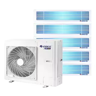 格力中央空调一拖三 1级能效变频 大4匹家用风管机多联机 颐居100