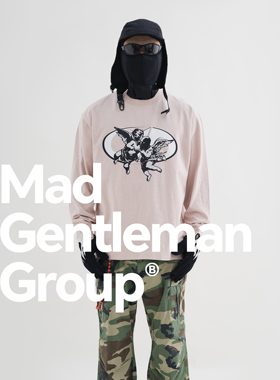 MGG 24FW小天使美式印花长袖潮牌男女同款纯棉重磅打底衫男T恤男