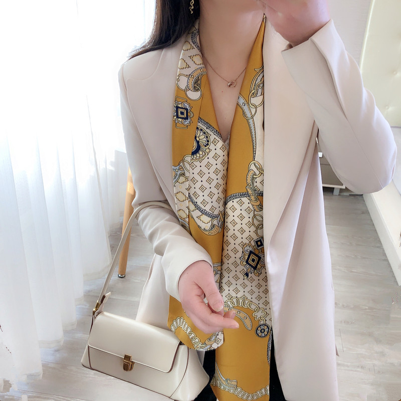 气质长条丝巾领巾围巾春秋韩版