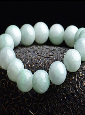 男女款浅绿色玉石天然玛瑙佛珠