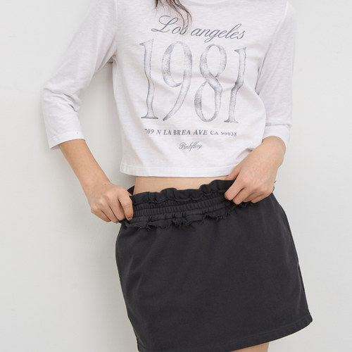 设计感1981白色纯棉印花T恤