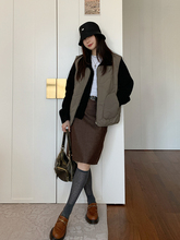 7AM10PM 狠实穿! 夹棉内搭马甲背心女外穿绗缝保暖坎肩外套秋冬款