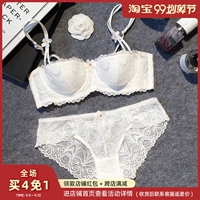 Châu Âu và Hoa Kỳ mùa hè mới ren hoa áo ngực set cup cup nửa cô gái hỗ trợ ngực tập hợp bra bra bra - Bộ đồ lót đồ lót dây	