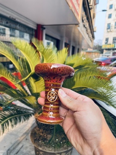 Hookah Bowl硅胶烟锅 碳隔酒吧椰壳碳配套水烟锅免锡纸陶瓷中孔