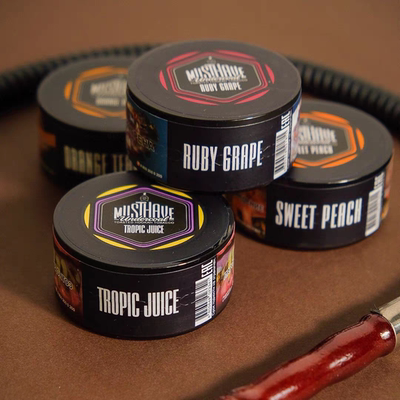 阿拉伯水烟俄罗斯黑料进口Musthave125g果燃烟料shishaHookah包邮