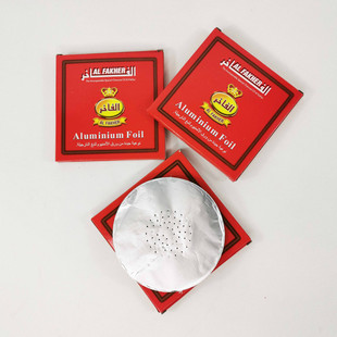 Hookah Foil酒吧锡纸水烟隔热纸烟碗锡箔纸水烟铝箔纸红盒50张
