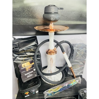 德国原装进口OCEAN海洋玫瑰金水烟壶套装瀑布式排气大全套便携式