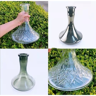 阿拉伯水烟 酒吧KTV水烟壶玻璃瓶子 不锈钢 刻花 MIG 全套配件