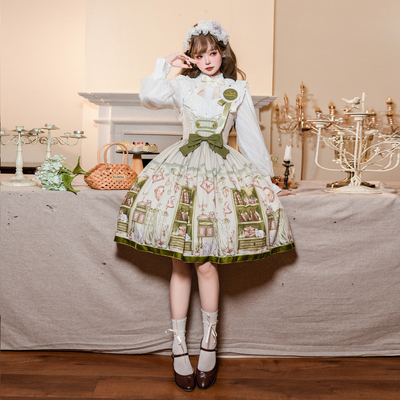 pink木棉少女lolita连衣裙托胸