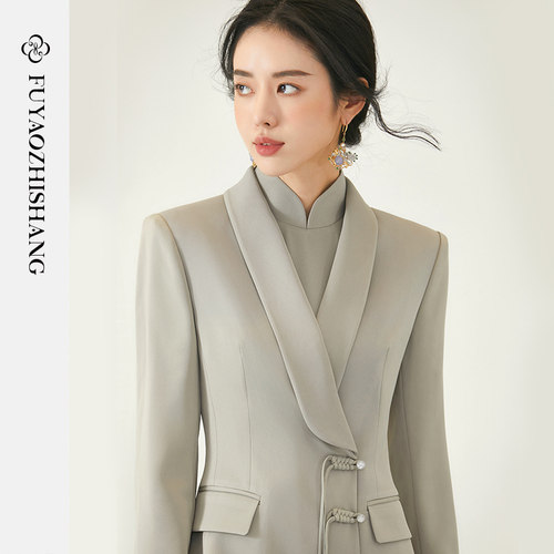 FUYAO扶摇气质国风西装外套