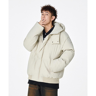 包邮 2026冬季 男女同款 潮流时尚 满68 美式 PU皮连帽棉衣 精品