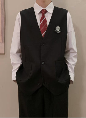 【精品】满68包邮◆2026夏季情侣装JKDK制服班服学院风百搭马甲
