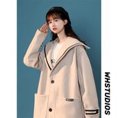 精品 男女同款 满68 包邮 2026冬季 港风潮流锁棉中长款 呢料大衣