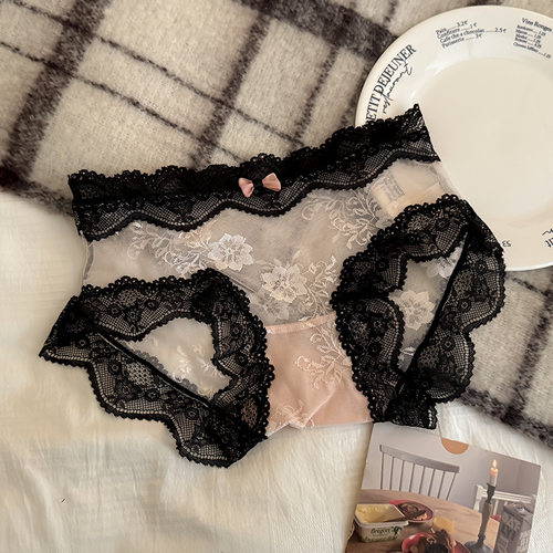 全透明新款性感蕾丝内裤三角裤女