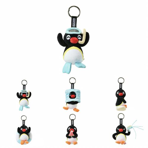 新品 MINISO名创优品PINGU冰酷一夏系列毛绒挂件盲盒潮玩送人礼物