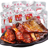 味芝元 香辣鱼排鱼尾16g湖南特产爆辣鱼块特辣鱼尾巴解馋零食小吃