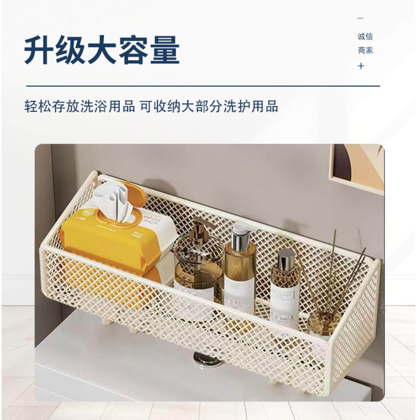 卫生间马桶上方置物架纸巾收纳架免打孔浴室厕所洗护用品储物架子