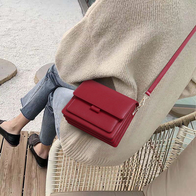 Viney小包包2025新款真皮女包2024斜挎包结婚新娘婚包单肩风琴包