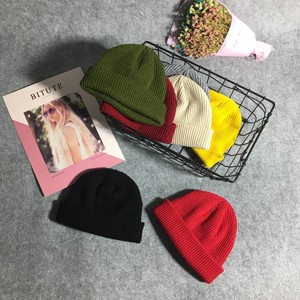 针织瓜皮帽毛线帽