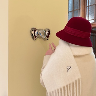 Earthtone“冬之蝉”奶ff!品牌高订版羊驼毛马海毛加厚长围巾百搭