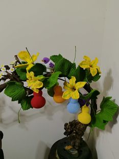 DIY纯手工编织盆栽葫芦摆件毛线钩针编织diy手作礼物自制