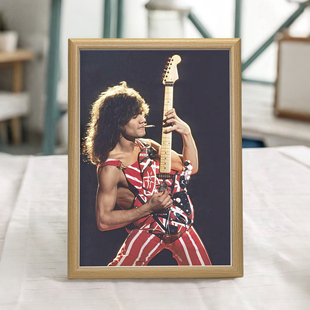 VanHalen范海伦乐队海报挂画挂画吉他大师个性墙画欧美硬摇滚金属