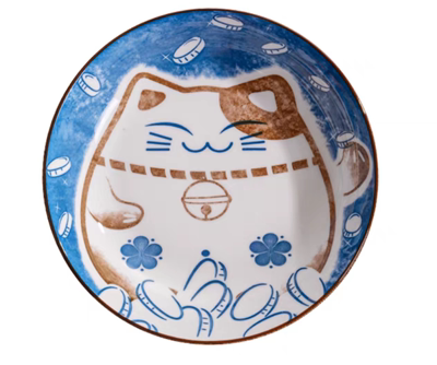 【清仓】雅诚德日式可爱招财猫陶瓷套装餐具