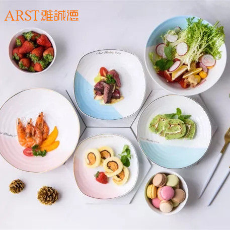 清仓碗家用吃饭雅诚德日式陶瓷餐具碗盘单个创意个性简约大汤碗碟