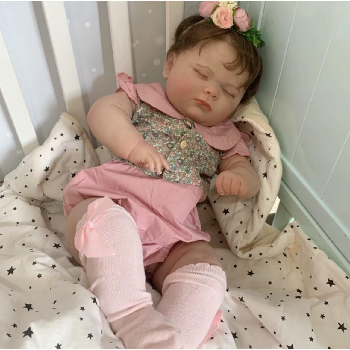 60厘米3D软硅胶仿生婴儿 重生娃娃 约瑟夫胖子人偶逼真模型玩具