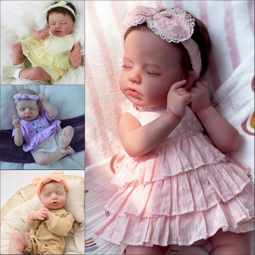 20inch闭眼睡觉仿真婴儿Reborn Doll Ray仿真重生娃娃工厂直销